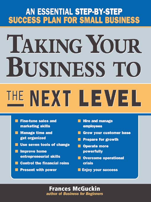 Title details for Taking Your Business to the Next Level by Frances McGuckin - Available